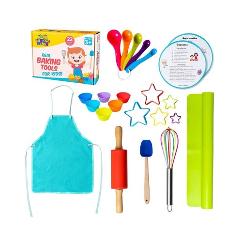 Budding Hands Real Baking Tools For Kids - 22 Piece Cooking and Baking Set - Picture 2 of 9