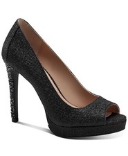 Thalia Sodi BLACK Women's Lenna Beaded-Heel Pumps Shoes, US 10M