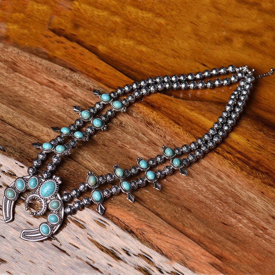 Natural Stone Necklace Turquoise Jewelry Necklace Turquoise Men