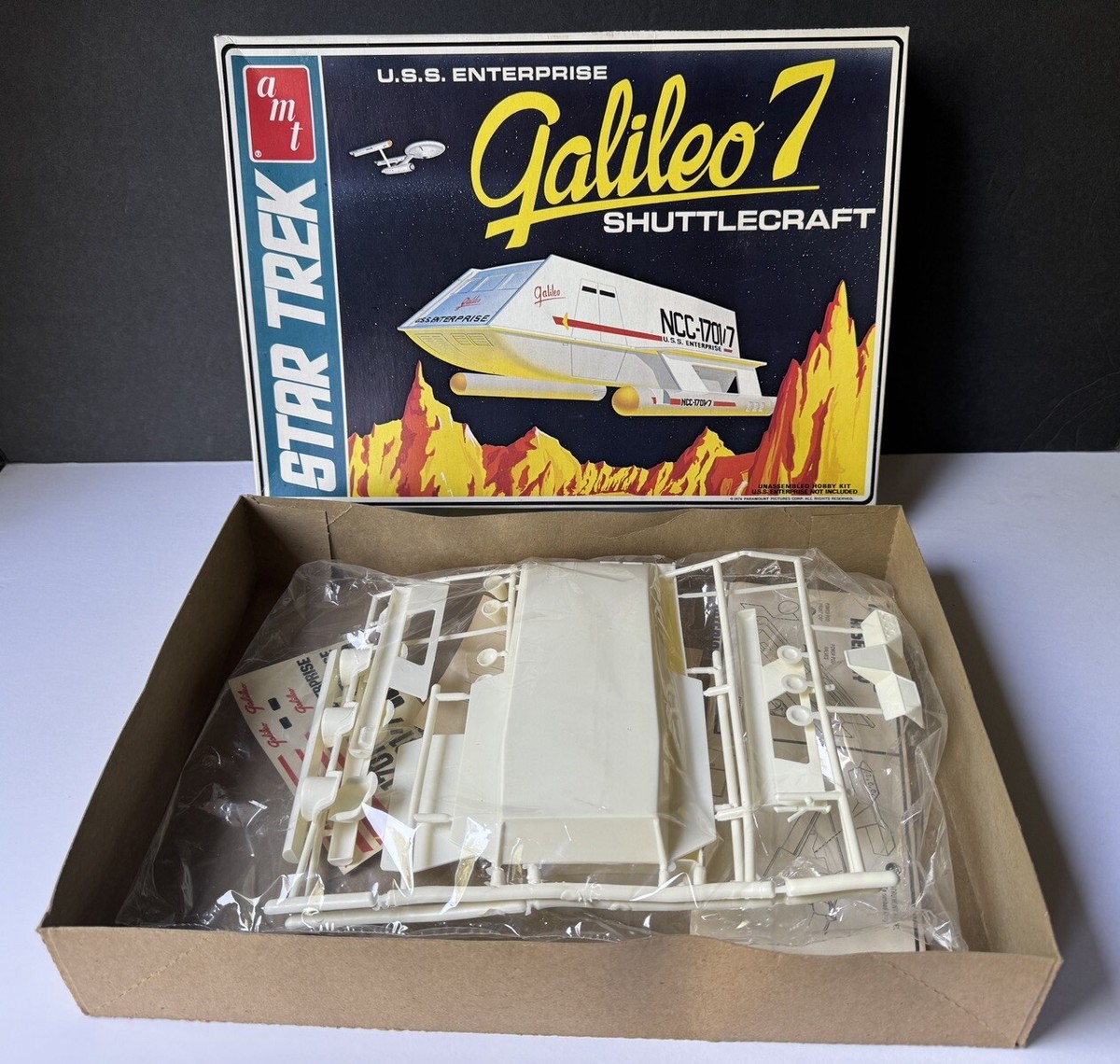 1974 AMT Star Trek Galileo 7 Shuttlecraft Plastic Model S959 1974 AMT Star Trek Galileo 7 Shuttlecraft Plastic Model S959