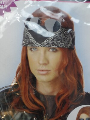 NEW ADULT RED HOLLYWOD ROCKER, GUNS N ROSES WIG COSTUME ACCESSORY