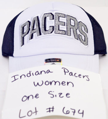 adidas Women's Indiana Pacers Trucker Hat Sample White Navy Blue