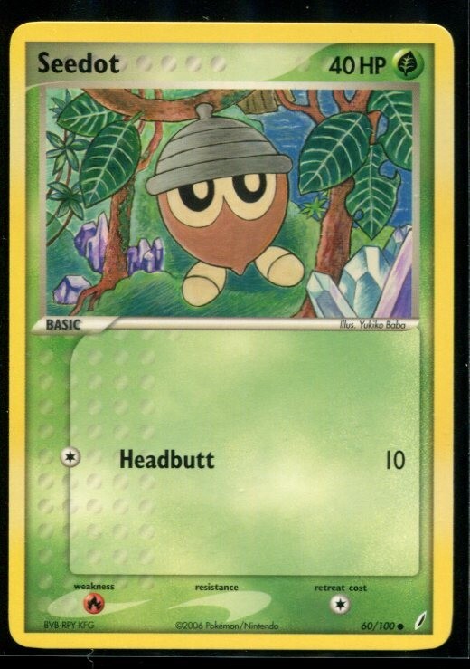 Seedot - ex Crystal Guardians 60/100 2006 NM Pokemon