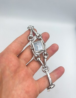 Authentic Gucci Stainless Steel Mod 116.5 Signoria Horsebit Wrist