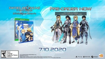 SWORD ART ONLINE Alicization Lycoris - Sony PlayStation 4 Preorder DLC Included