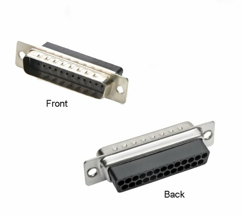 8 pcs DB25 Male to RJ45 Female Network 8P8C Adapter Converter Gold-Pin Connector - 第 2/4 張圖片