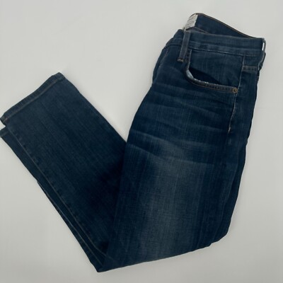 Current Elliott Jeans Women's Size 24 Blue Denim Flat Front Straight Leg Hipster