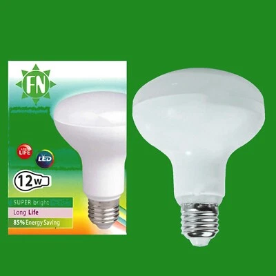 FN 1x 12W R80 Reflector Spot Light LED ES Bulb E27 Daylight White 6500K Lamp 1000lm