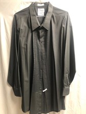 Men's Classic Black Tuxedo Shirt Size 5XL