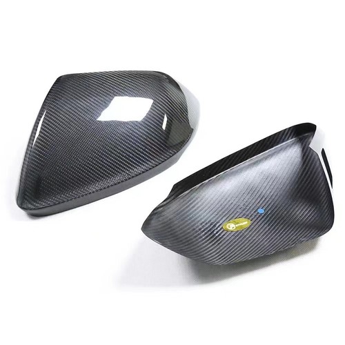 For 18-21 Lamborghini URUS 2018-22 Audi Q8 Black Rearview Mirror Cover W/ Assist - Picture 3 of 7