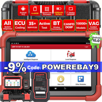 2024 Launch X431 CRP919X BT Profi KFZ OBD2 Diagnosegerät ALLE System ECU Coding