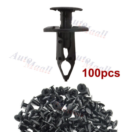 100x Clips for 8mm Hole Plastic Rivets Retainer Fender Bumper Push Pin Fastener - 第 1/12 張圖片