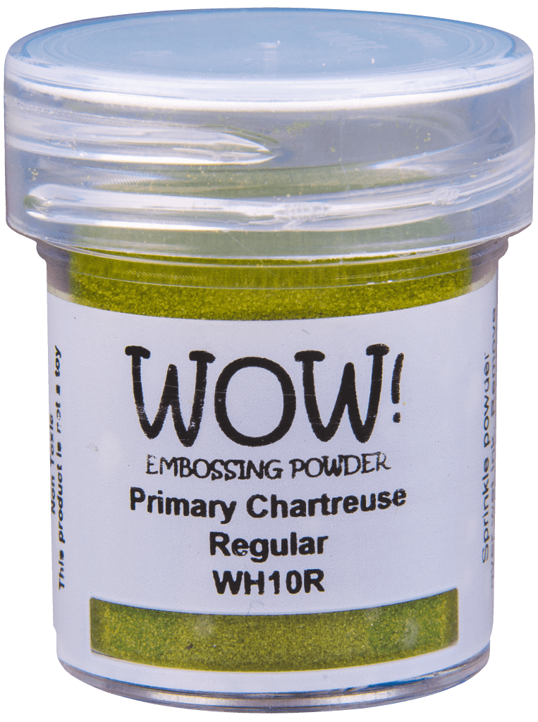 WOW Embossing Powder Primary Chartreuse Lime Green Regular Birthday Card Making