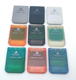 Sony Playstation 1 PS1 Official OEM 15 Block Memory Card Import SCPH-1020