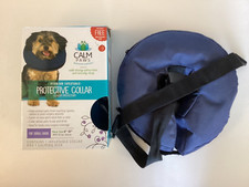 Calm Paws Inflatable Protective Collar with Calming Disk Small Dog Neck 6 - 10