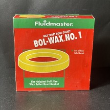 Fluidmaster No-Seep No. 1 - Wax Toilet Bowl Gasket Fits All Waste Lines NOS