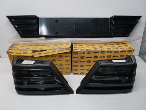 Mercedes W124 Hella Taillights Set New heckblende black Schwarz magic design - Imagen 2 de 9