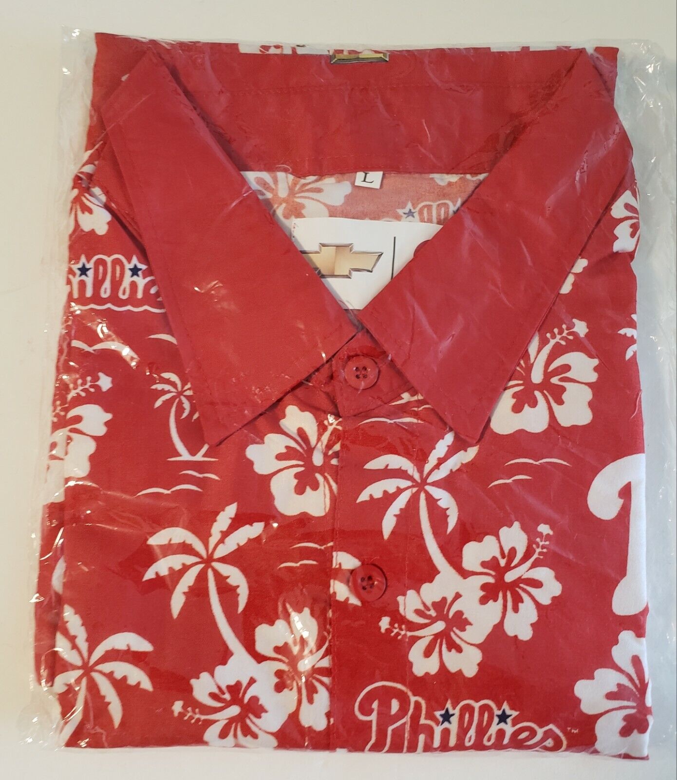 Philadelphia Phillies Very popular Red Hawaiian Shirt Adult Da Large Father's service
