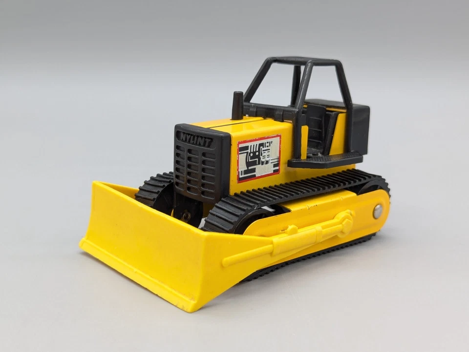 Juguete vintage Nylint 4,5" amarillo y negro topadora metal plástico años 70’s 80’s Foto 3 de 4