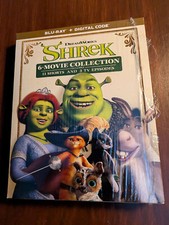 Shrek 6-Movie Collection (Blu-ray), Shrek 1-4, Puss in Boots 1 & 2 - No Digital!