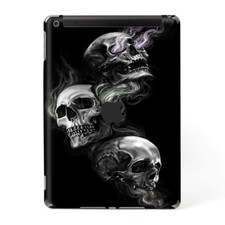 Skins Decal Wrap for Apple iPad 9.7 2017 glowing Skulls in Smoke