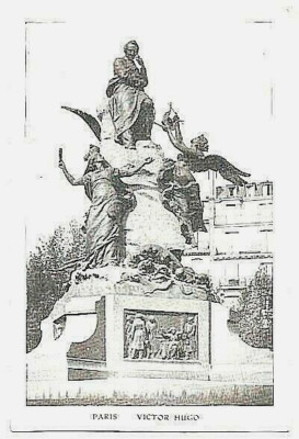 1906 - PARIS 75 - Denkmal VICTOR HUGO - Schriftsteller, Dichter 19. Jh. - 4 verschiedene Karten