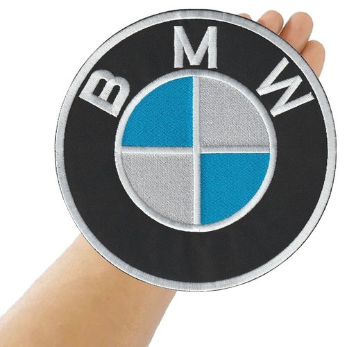 Logotipo de motociclista BMW talla 8,0"x8,0" coser bordado hierro en parches - Imagen 2 de 11