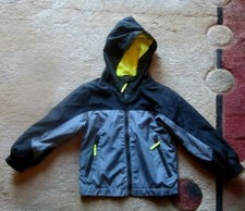 The Children  s Place Grey/Black Lightweight Boys Jacket With Hood Size XS/TP  4