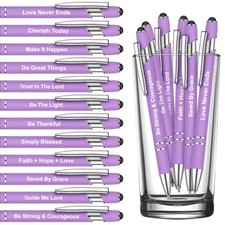 12 Pcs Inspirational Ballpoint Pens Funny Quotes Motivational Purple
