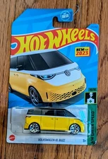 2023 Hot Wheels Yellow Volkswagen ID. Buzz 173/250 HW Green Speed 10/10