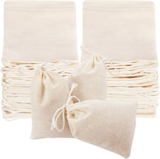Cheese Cloth Tea Bags 4 x 3 Inch, Reusable Tea Filter