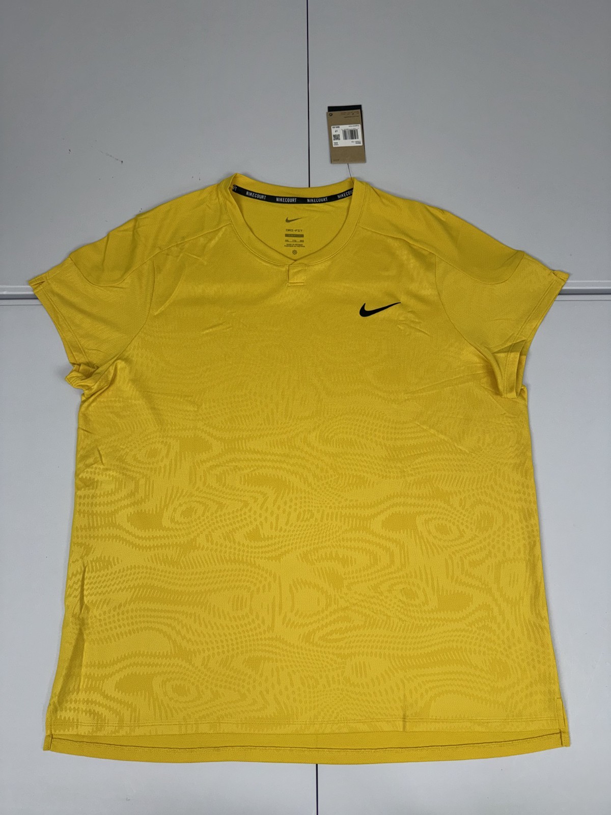 Nike Court Dri-Fit Slam Tennis Polo Shirt FD5261-709 Yellow Size 2XL NWT $90