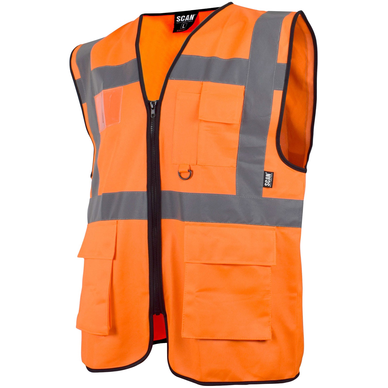 Scan Hi-Vis Utility Waistcoat Orange - M (41in)