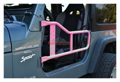 Steinjager Front Tubular Trail Doors-Pinky for Wrangler TJ J0040995