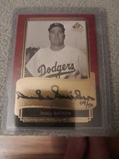 2003 upper deck sp legendary cuts hallmarks Duke Snider SN# 9/50