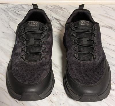 Skechers Men's Black D'Lux Walker 2.0 Walking Shoes Size 11 Extra Wide