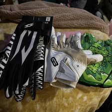 3 Stück YSM Fußballhandschuhe weiß grün schwarz