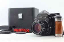  MINT w/ Case Grip Pentax 6x7 67 TTL Camera SMC T 105mm f/2.4 Lens From JAPAN