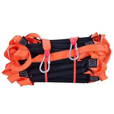 Fire Escape Ladder,32 FT Portable Safety Ladder,Extension Rope Ladder with 2 ...