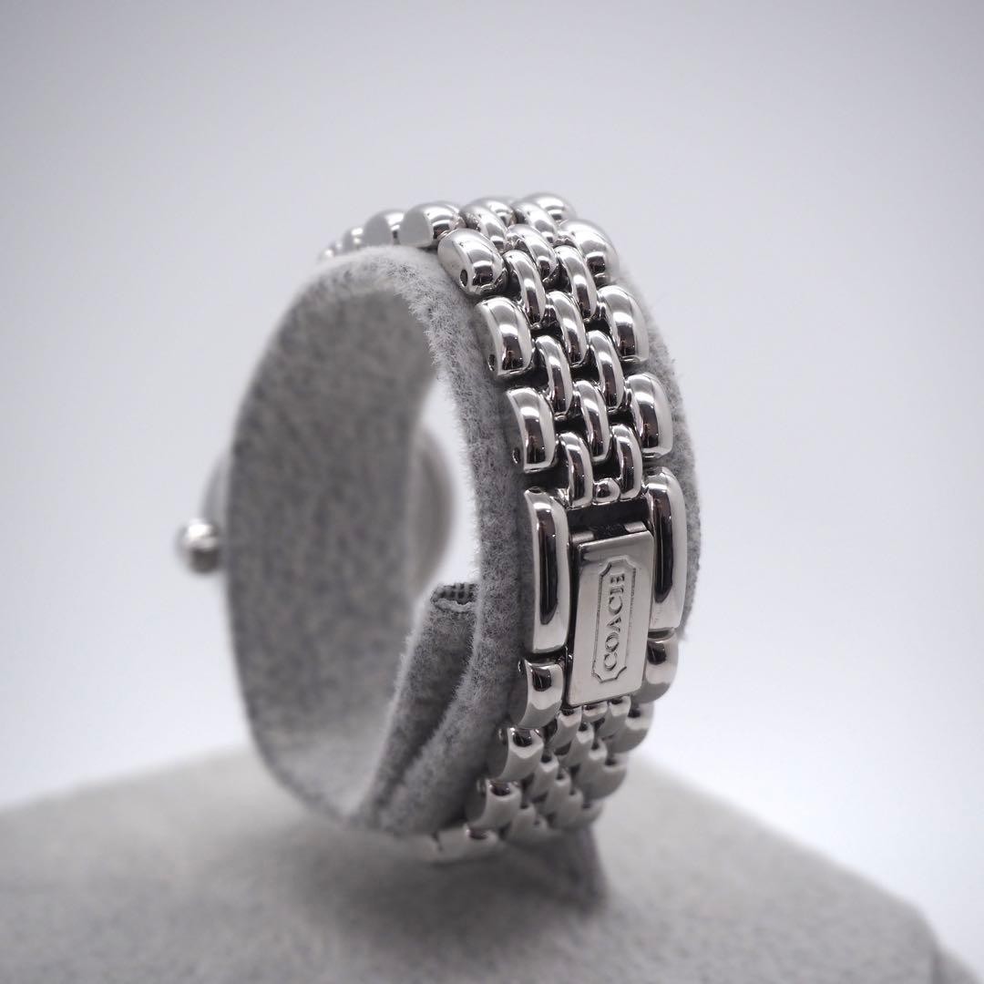 Good Condition COACH Watch with Box Ladies Silver White COACH,17359 thumbnail 9