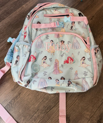 slm MODERN Light Pink Dis Princess backpack adjustable strap embroidered