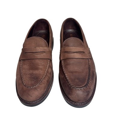 Allen Edmonds Nomad Penny Loafer Mens 8.5 D Brown Leather Handcrafted Business