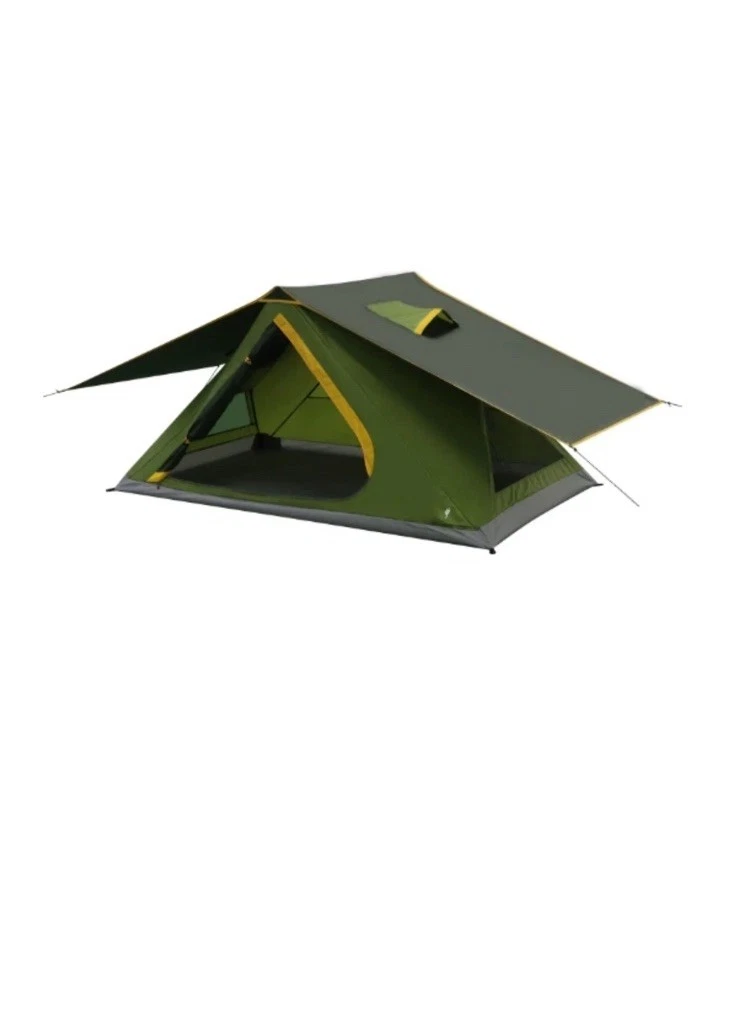 Ozark Trail 2-Person Pop Up Tent - Instant Hub Camping Shelter, Compact & Green