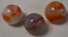 Vintage Peltier Rainbo Lot of 3 Marbles 5/8" All Mint Condition  326043