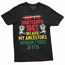 Juneteenth T-Shirt 1865 Black Freedom Jubilee Day Unisex Tee S-5XL