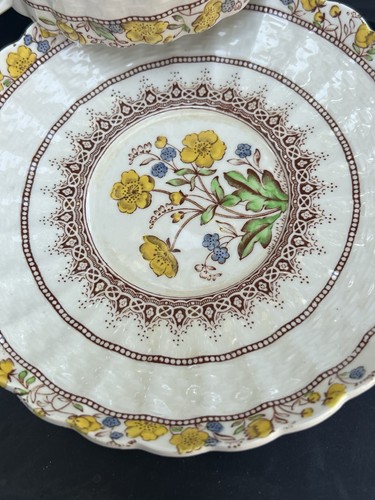 COPELAND SPODE BUTTERCUP CUP & SAUCER ENGLAND Set 7 Different Seals - Picture 9 of 11