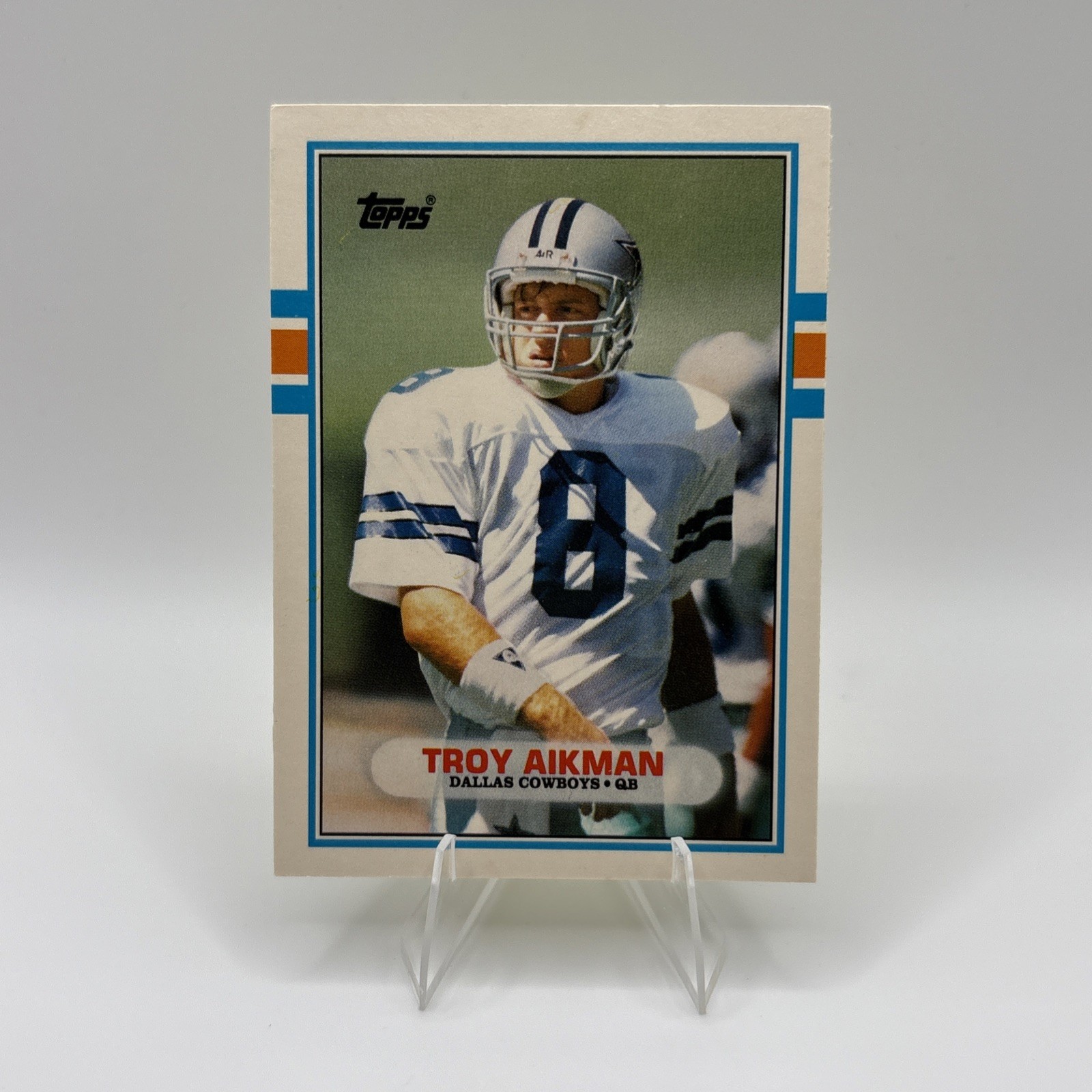 1989 Topps Traded Troy Aikman Rookie Card Dallas Cowboys #70T Football Card HOF