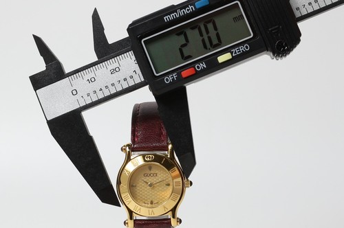 [Near MINT w/Box,Card,Paper] GUCCI 6500L Gold Dial Roman Quartz women's Watch - Picture 15 of 20