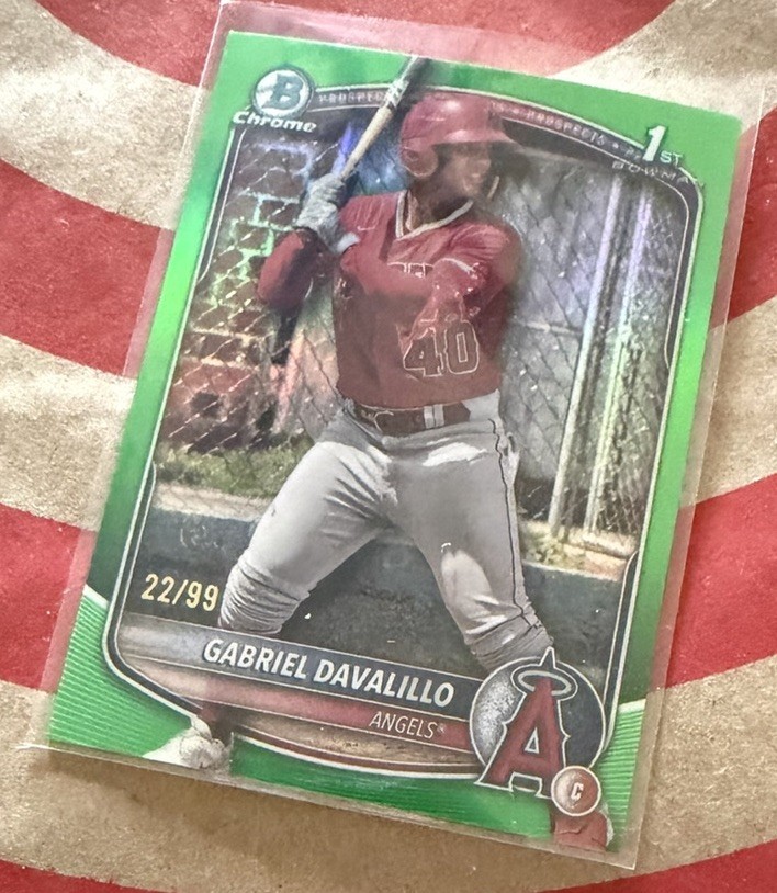 2025 Bowman Chrome Gabriel Davalillo #BCP-178 Bowman 1st Green /99