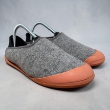 Mahabis Classic Slippers Womens EU 39 Grey Felt Larvik Rock Collapsible Heel